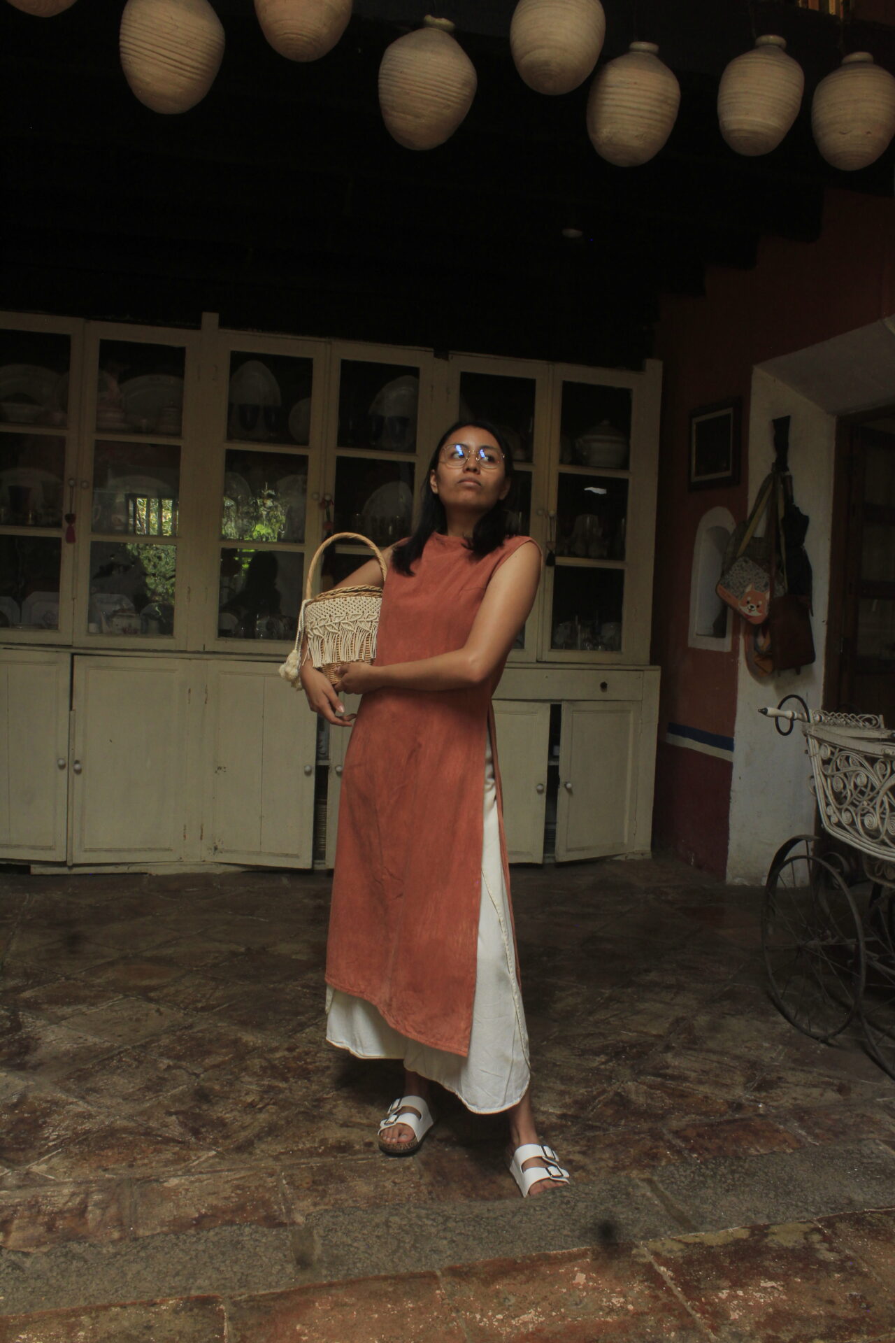 Vestido largo con abertura Lutita - Image 3