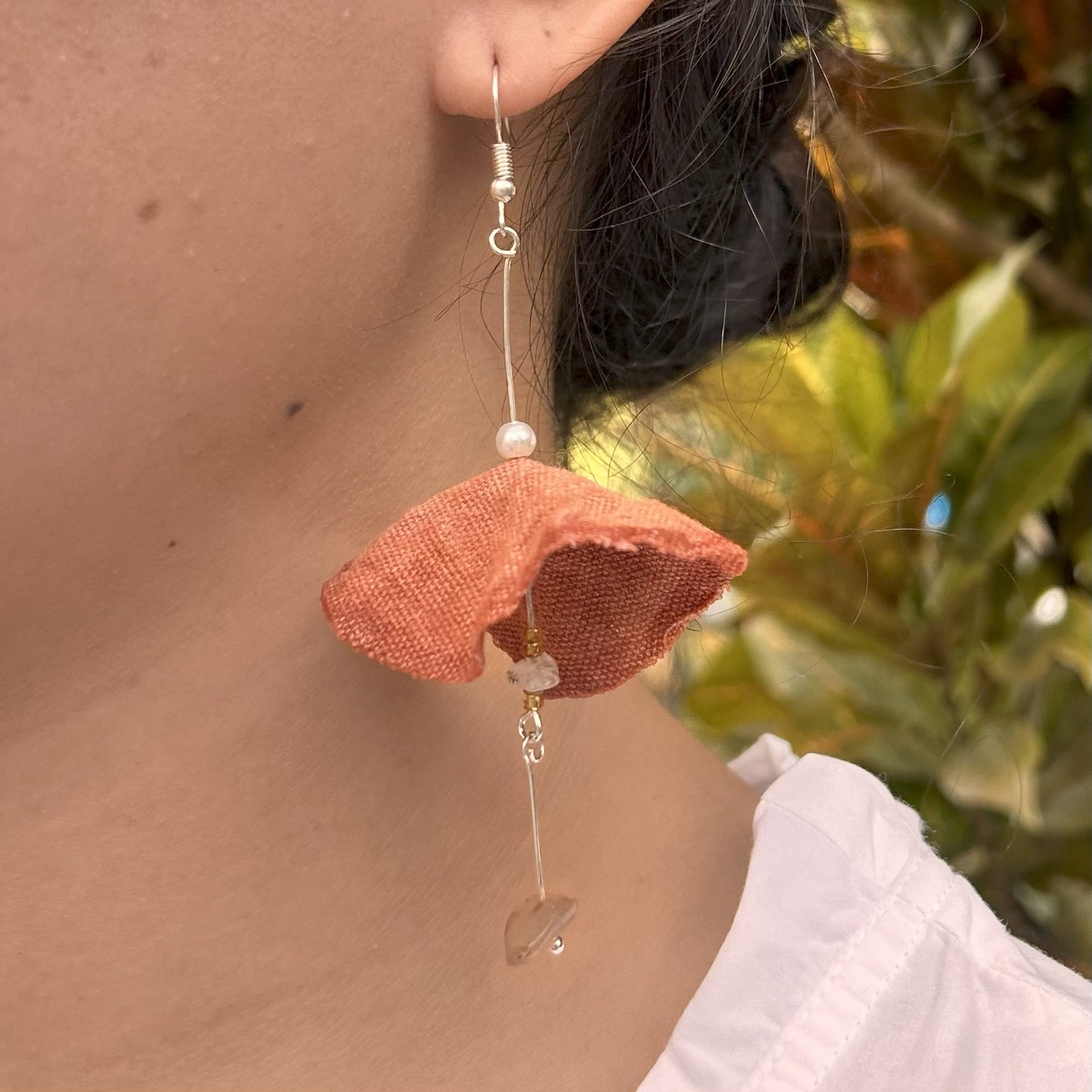 Aretes Flor de piedra